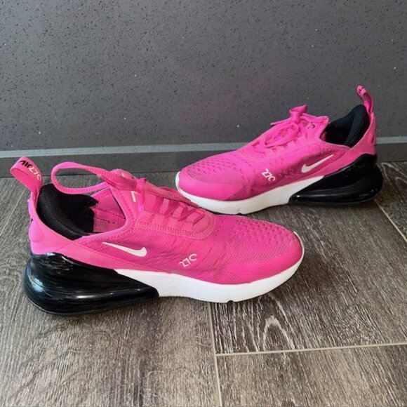 Nike Air Max 270 (Gs) Laser Fuchsia Pink-White Sz 5Y-Womens Sz 6.5 [943345-602] - Picture 3 of 7